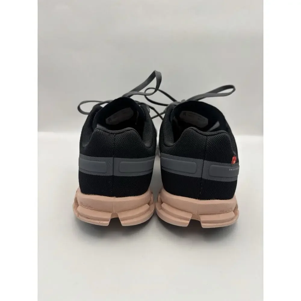 On Cloud Running Cloud flow Black And Pink Sneakers Women Size 9.5